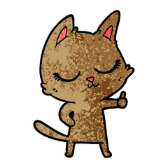 calm cartoon cat