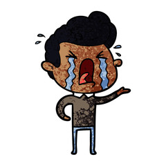 cartoon crying man