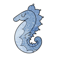 cartoon sea horse