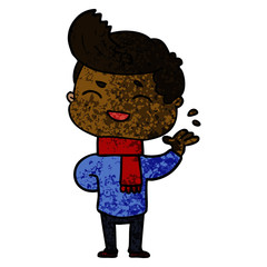 cartoon man laughing