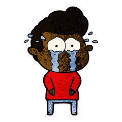 cartoon crying man