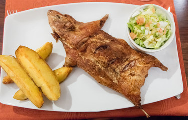 Fried guinea pig