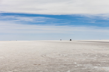 the heart of the Salar de Uyuni salt marsh