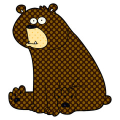 funny cartoon bear