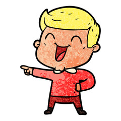 cartoon man laughing