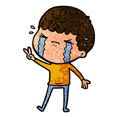 cartoon man crying