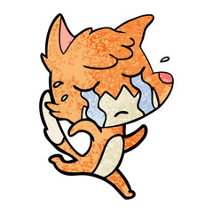 crying fox cartoon