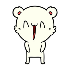 happy polar bear cartoon