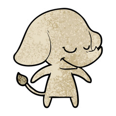 cartoon smiling elephant