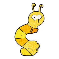 funny cartoon caterpillar