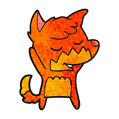 friendly cartoon fox