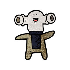friendly cartoon alien