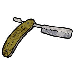 cut throat razor cartoon