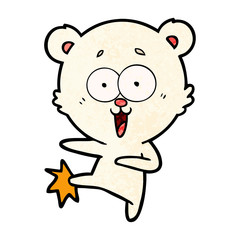 happy polar bear cartoon