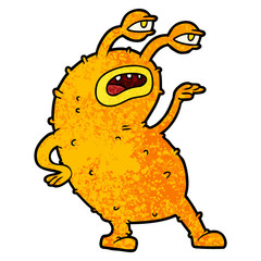 cartoon alien