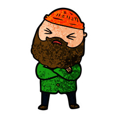 cartoon man with beard