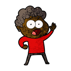cartoon man gasping in surprise