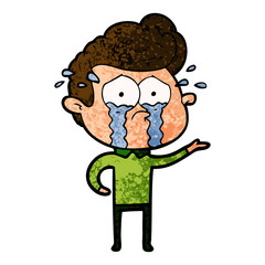 cartoon crying man
