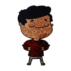 cartoon proud man