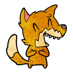 laughing fox cartoon