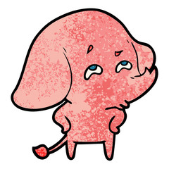 cartoon elephant remembering
