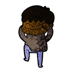 cartoon happy boy