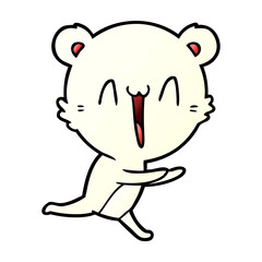 happy polar bear cartoon