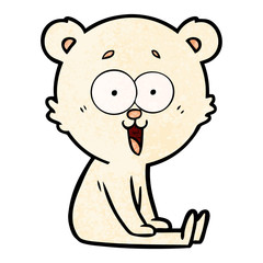 laughing teddy  bear cartoon
