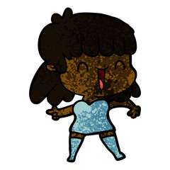 cartoon woman