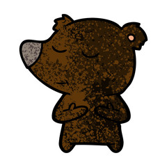happy cartoon bear
