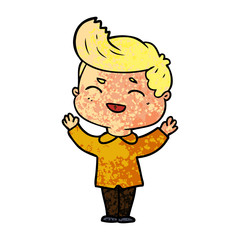 cartoon man laughing