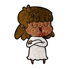 cartoon woman