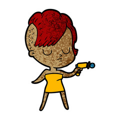cartoon woman