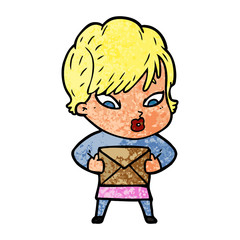 cartoon woman