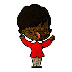 cartoon woman talking
