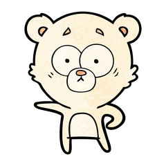 surprised polar bear cartoon