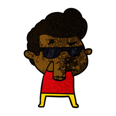 cartoon cool guy