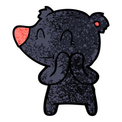 smiling bear cartoon
