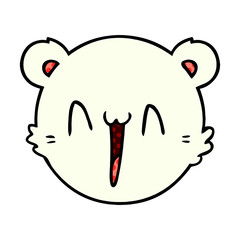 happy polar bear cartoon