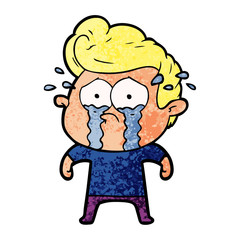 cartoon crying man