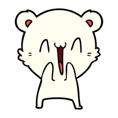 happy polar bear cartoon