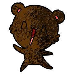 happy bear cartoon