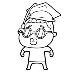 cartoon woman wearing spectacles