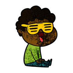 laughing cartoon man