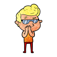 cartoon cool guy