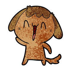 cartoon laughing dog