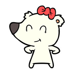 Obraz premium polar bear cartoon