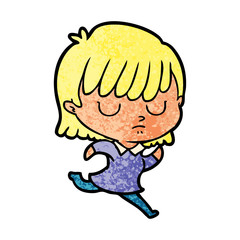 cartoon woman