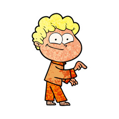 cartoon happy man