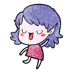 cartoon elf girl